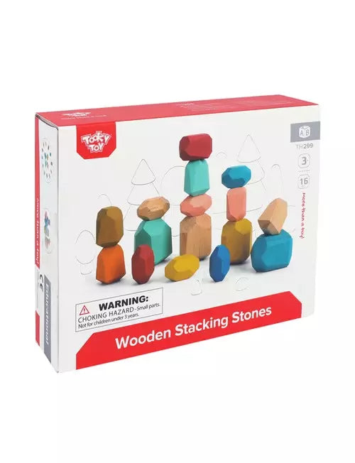 Tooky Toy Wooden Stacking Stones