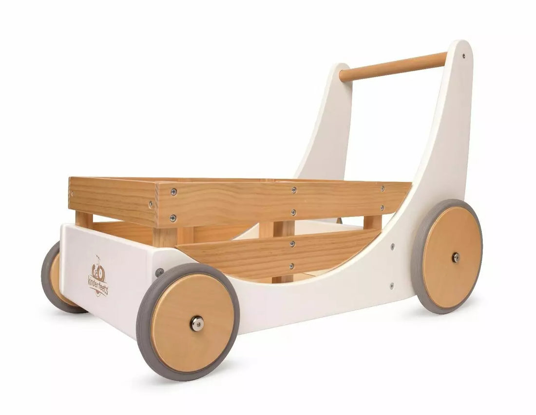 Kinderfeets Cargo Wagon Walker - White