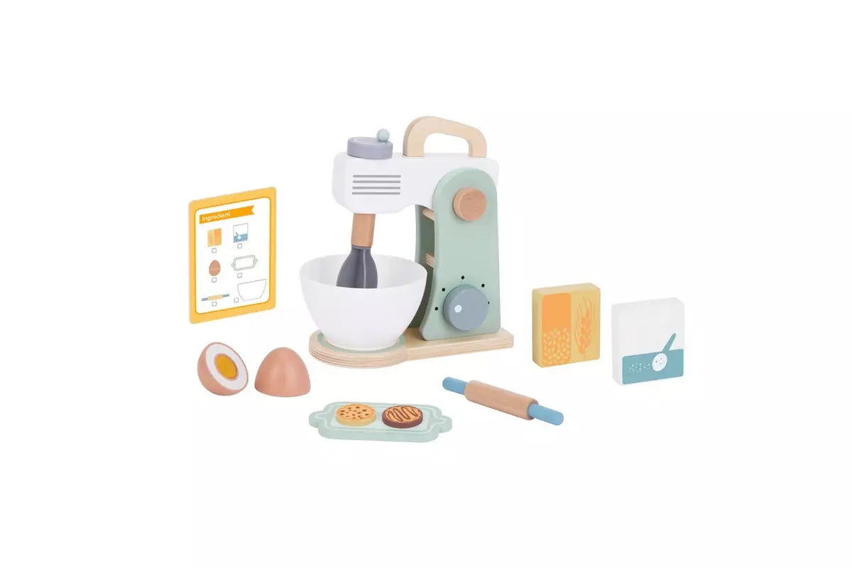 Tooky Toy Wooden Baking Mixer Fun Pretend Play Set Children 3y+