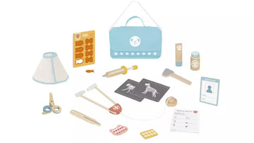 Wooden Little Pet Vet Play Set in Carry Bag