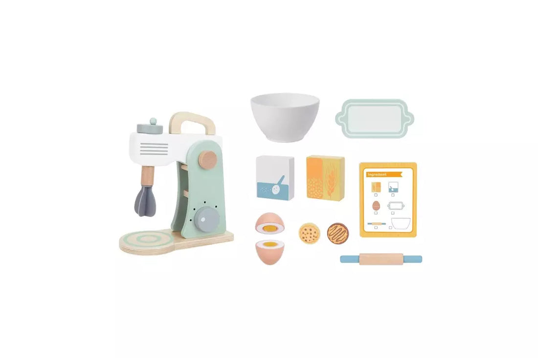 Tooky Toy Wooden Baking Mixer Fun Pretend Play Set Children 3y+