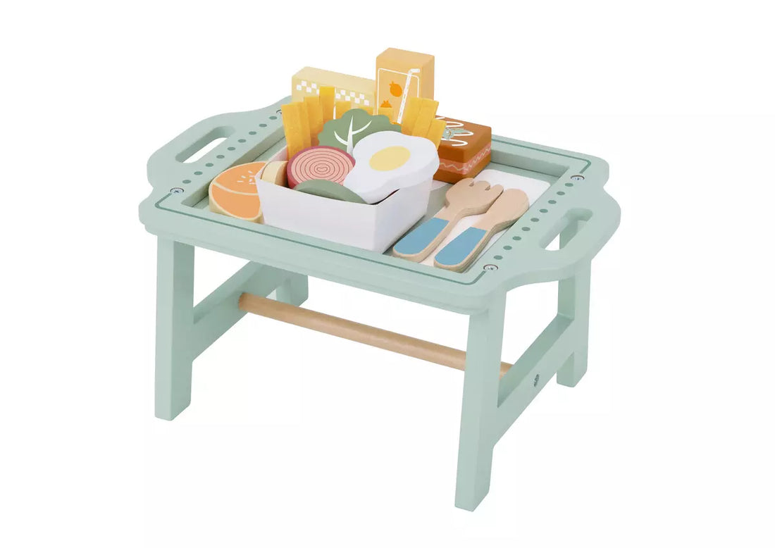 Tooky Toy Wooden Breakfast Pretend Play Set